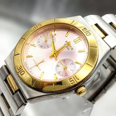 Citizen Wicca Women's Watch Gold Dial Tested Elegant Timepiece - image 1 of 4