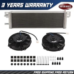 Intercooler aire-agua intercambiador de calor líquido de aluminio universal e VENTILADORES - Imagen 1 de 11