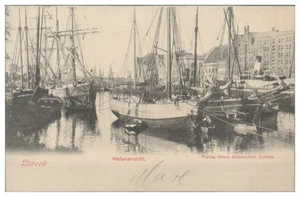 V7987/ Lübeck Hafenansicht AK 1902 - Bild 1 von 2