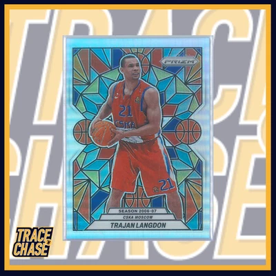 2024-25 Panini Prizm Euroleague BK Trajan Langdon Stained Glass Case Hit SSP! - Image 1 of 3