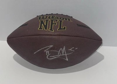 FÚTBOL FIRMADO POR BRAXTON MILLER OHIO ST. BUCKEYES IMPERFECTO CERTIFICADO DE AUTENTICIDAD JSA Foto 1 de 2