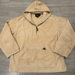 Vintage J. Crew Jacket Men's L Oarsman Corduroy Anorak 90's - Picture 1 of 11