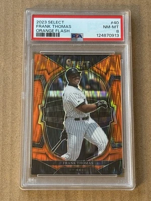 2023 Select Frank Thomas Orange Flash #40 PSA 8 NM-MT - Image 1 of 2