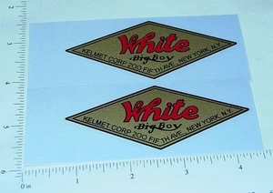 Paar Kelmet weiß Big Boy Diamant Logo Aufkleber KM-001 - Bild 1 von 1