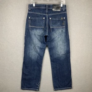 Vintage Y2K Southpole Jeans Blue Faded Paint Splatter Skater Grunge Mens 30x30 - Picture 1 of 8