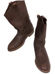 Botas Red Wing 1155 Pecos Nailseat para Hombres Talla 10.5 3E Cuero Marrón Trabajo Hechas en EE. UU. - Imagen 1 de 16
