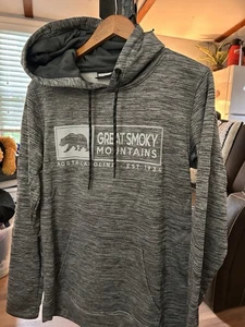 Great Smoky Mountains Hoodie Gray Medium - Picture 1 of 3