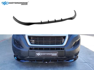 FRONT SPLITTER FOR CITROEN JUMPER / PEUGEOT BOXER MK3 FL (2014-2024) GLOSS BLACK - Picture 1 of 5