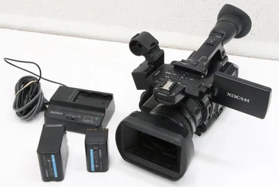 Sony PMW-200 XDCAM HD422 Camcorder w/ 2 Batteries & Charger 593 Hours *READ* - Image 1 of 4