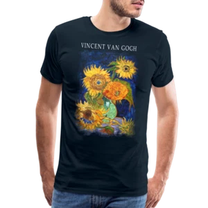 Van Gogh Five Sunflowers 1888, Kunst T-Shirt, Herren/Damen/Jugend - Größe/Farbe/Passform - Bild 1 von 8