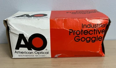 Gafas de protección industriales American Optical nuevas stock antiguo #40906 Foto 1 de 2