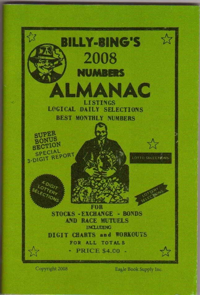 2008 Billy Bing's Almanac - Lottery Dream Book, Numerology