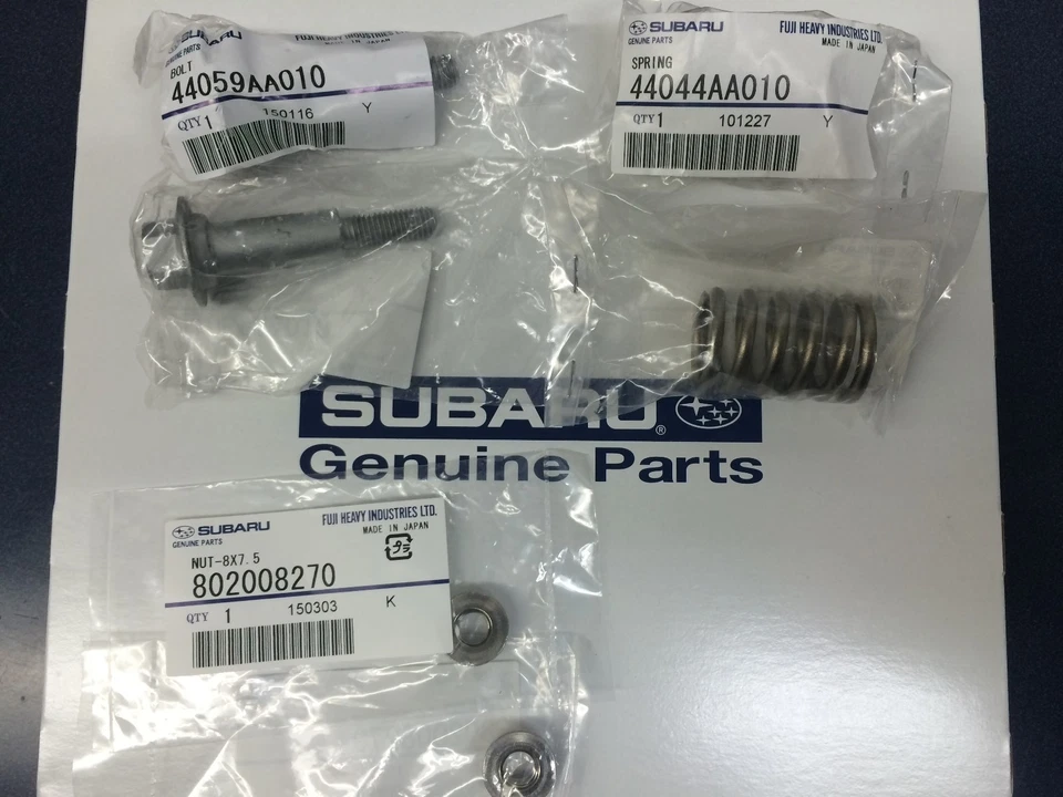 Subaru Exhaust Center Pipe Spring Bolt Kit WRX Forester Impreza Legacy Outback - Image 1 of 1