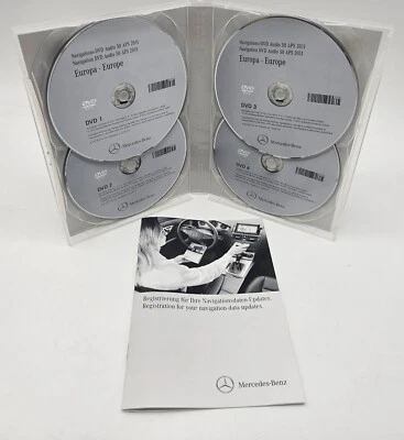 Original Mercedes-Benz Europa Navigations DVD Audio 50 APS 2011 4 DVDs Top ✅ - Bild 1 von 4