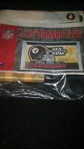 Pittsburgh Steelers Super Bowl 40 Champions flag - Picture 1 of 1