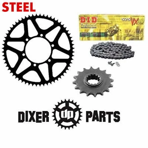Sprockets Chain Drive Kit 15t +55t +DID Suzuki GSX-R 600 750 (2011-2024) Stunt - Foto 1 di 8