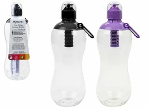 MyBento 1L Sportfilterflasche 2 verschiedene Farben lila erzschwarz - Bild 1 von 9
