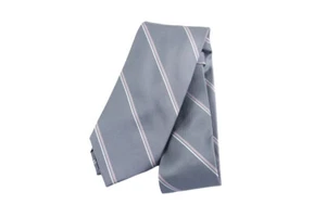 Corbata a rayas diagonales Michael Kors para hombre (gris, talla única) - Imagen 1 de 2
