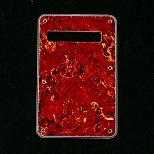 Stratocaster Back Plate Red Tortoise 4 Ply for style Strat Guitar Tremolo Cover - Bild 1 von 5