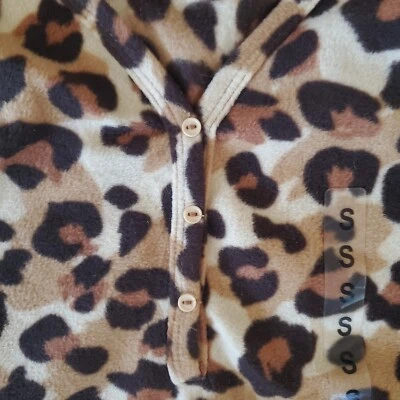 PJ COUTURE Microfleece Leopard Print Pajama Jogger Set ~ Size Small ~ NWOT - Image 1 of 4