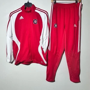 Pantalon de survêtement Adidas Chicago Fire homme veste zippée intégrale rouge taille M football - Photo 1/12