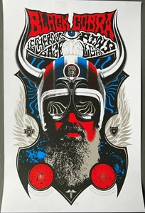 Black Cobra: San Francisco, 2014 Poster, Signed Numbered Adam Pobiak (Run of 60) - Picture 1 of 2