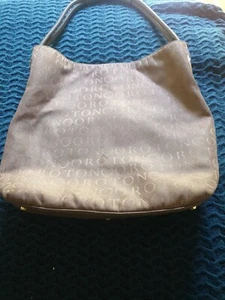 Bolso de hombro de cuero gris OROTON con monograma B15 - Imagen 1 de 9
