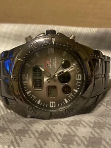 US POLO Men's 42MM Dual Time Watch, SII Seiko Japan Analog &Digital Chrono 245$ - Picture 1 of 20
