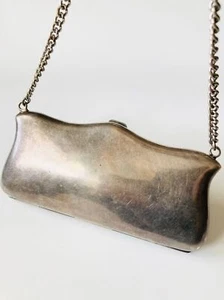 Antique silver plated EPNS ladies coin purse bag - Picture 1 of 5