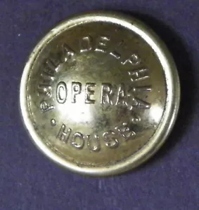 Bb PHILADELPHIA OPERA HOUSE UNIFORM BUTTON PA Medium 30mm. Vergoldet - Bild 1 von 2