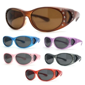Gafas de sol polarizadas para mujer de 60 mm con estrás ovaladas - Imagen 1 de 32