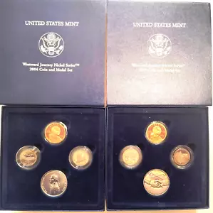 🌟2004 & 2005 Westward Journey Nickel Series Coin & Medal Sets - Picture 1 of 7