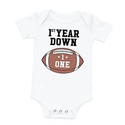 Football first birthday shirt football baby boy 1st birthday shirt 18 month - Image 1 of 4