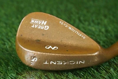 NICKENT GREAT HAWK 56° SAND WEDGE BERYLLIUM CU TRUE TEMPER DYNAMIC GOLD BECU LH - Image 1 of 4