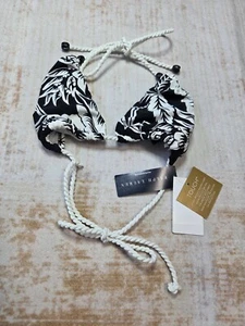 Costume da bagno bikini RALPH LAUREN triangolo top XS NUOVO CON ETICHETTE raro cravatta corda isole Hawaii - Foto 1 di 6