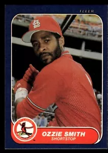 1986 Fleer - Ozzie Smith #46 St. Louis Cardinals - Picture 1 of 2