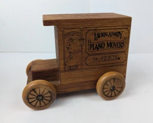 Vintage 1978 Toystalgia ANCO Laurel & Hardy Piano Movers Wooden Truck Piggy Bank - Picture 1 of 9