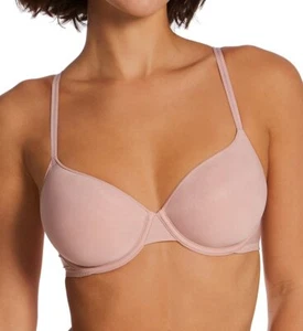 Calvin Klein QF6068 Sheer Marquisette Lightly Lined Spacer Demi Bra - Picture 1 of 2