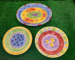 Sango “The Sweet Shoppe” 3 Pieces – Oval Platter+13” Pasta Bowl+13" Chop Plate - Picture 1 of 19