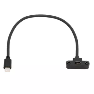 CHENYANG USB-C Type-C Connector Male to Female Data Cable with Screws for Camera - Picture 1 of 8