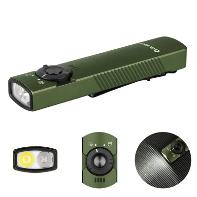 OLIGHT Arkfeld UV 1000LM Dual Light Source w/UV light EDC Flashlight CW OD Green