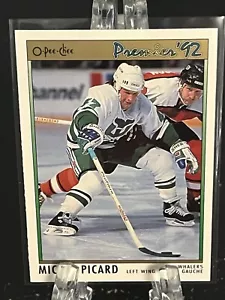 MICHEL PICARD----1992 O PEE CHEE PREMIER----ROOKIE----HARTFORD WHALERS - Foto 1 di 2