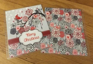 Juego de 4 usos de cubierta delantera/trasera de flores de aves de Navidad con planificador Erin Condren - Imagen 1 de 3