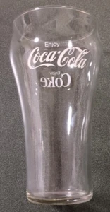 Campana de Coca-Cola Enjoy vintage con forma de 16 OZ Vidrio transparente - Imagen 1 de 1