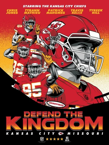 Patrick Mahomes Kansas City Chiefs Defend The Kingdom Limited Edition Serigraph Cover