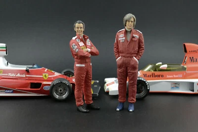 Lauda & Hunt Figura per 1:18  Ferrari Minichamps PMA !! NO CAR !! - Immagine 1 di 4