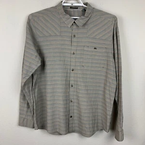 Toad & Co Men's XL Long Sleeve Button Down Black Red Houndstooth Striped Shirt - Picture 1 of 10