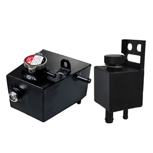 Refrigerante de aluminio y tanque de dirección asistida para Mini Cooper R50 R52 R53 02-08 negro - Imagen 1 de 5