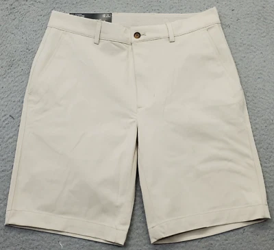 Pantalones Cortos Chinos Greg Norman Golf Performance Hombres Talla 30 Marrón Elastizados Bolsillo Cortado Foto 1 de 4