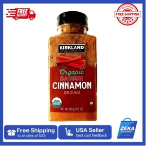 New Kirkland Signature ORGANIC Ground Saigon CINNAMON - 10.7 oz Spices (303g) - Picture 1 of 6